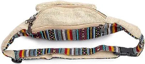 Elevate Your Wardrobe with White Hemp Fanny Pack Boho Freakmandu