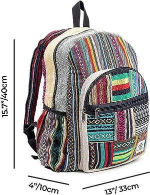 Discover Nature's Harmony with our Large Hemp Backpack Freakmandu