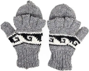 Convertible Fingerless Gloves for Winter Freakmandu