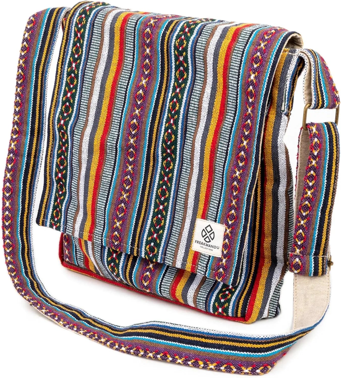 Woven Hemp Messenger Bag Freakmandu