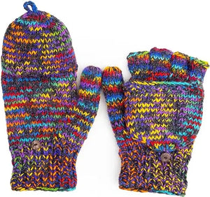 Convertible Fingerless Gloves for Winter Freakmandu