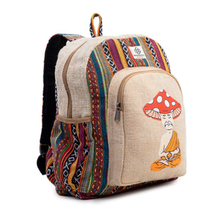 Nature-Inspired Yogi Bag: Mushroom Head Backpack Freakmandu