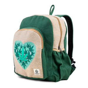 Introducing the "Ganja Heart Hemp Backpack": Where Style Meets Sustainability Freakmandu