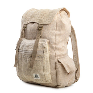 Fashionable Hemp Travel Gear- "Drawstring Hemp Backpack" Freakmandu