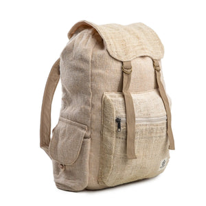 Fashionable Hemp Travel Gear- "Drawstring Hemp Backpack" Freakmandu