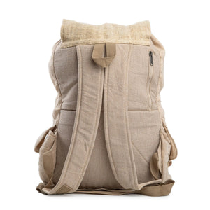 Fashionable Hemp Travel Gear- "Drawstring Hemp Backpack" Freakmandu