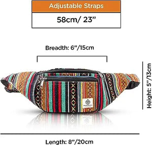 Large Hemp Fanny Pack Freakmandu