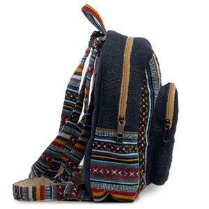 Mini Hemp Backpack Boho Bag - Eco Friendly Unisex Durable Freakmandu