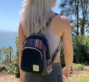 Mini Hemp Backpack Boho Bag - Eco Friendly Unisex Durable Freakmandu